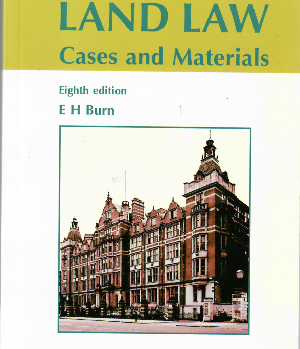 Land law cases and materials front
