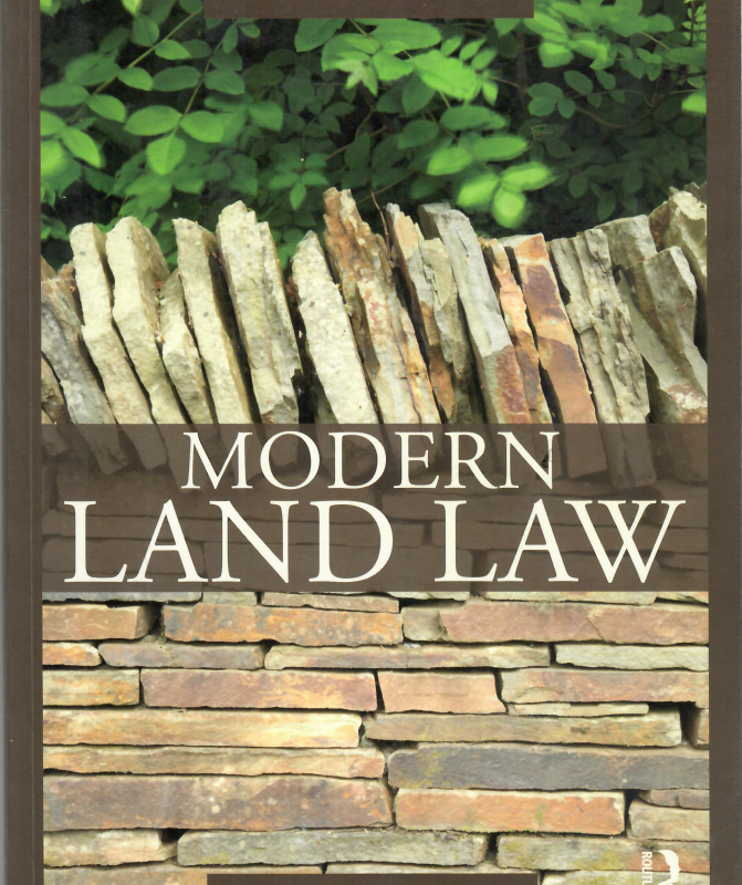 Modern Land law by Martin Dixon - Seventh edition front